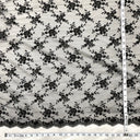1 Black Yard Beaded Lace Fabric Embroidered Pearl Mesh Couture Dress 50" Width