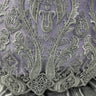 1 Yard Luxury Beaded Lace Fabric Embroidered on Polyester Net Mesh Width 50 Inches