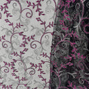 1 Yard Light Sage Embroidered Lace Fabric on Polyester Net Mesh 52 Inch Width