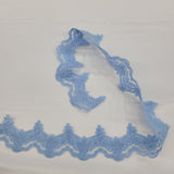 1 Yard Luxurious Beaded & Corded Lace Trimming Embroidered on 100% Polyester Net Mesh for Special Occasion Dresses 3 Inch Width