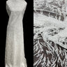 1 Yard Beaded Lace Fabric Embroidered with Sequins and Pearls on Polyester Net Mesh 54 inch Width