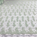 1 Yard Corded Bridal Lace Fabric Embroidered Elegant Net Mesh Couture Gown 54" Width