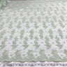 1 Yard Corded Bridal Lace Fabric Embroidered Elegant Net Mesh Couture Gown 54" Width