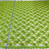 1 Yard Dramatic Red Beaded Corded Lace Fabric Embroidered on Net Mesh 56 inch Width
