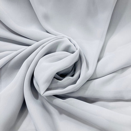 1 Yard Lightweight Sheer Chiffon Fabric Rose Powder, 60" Wide, Ideal for Bridal & Formal Dresses