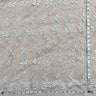 1 Yard Corded Bridal Lace Fabric Embroidered Elegant Net Mesh Wedding Gown 54" Width