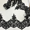 1 Yard Corded Lace Trim 6" Wide 100% Polyester Net Mesh for Gowns & Costumes