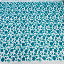 1 yarda de tela de encaje floral 3D con cuentas bordada en malla de alta costura para vestido, ancho de 49 pulgadas