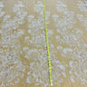 1 Yard Beaded Lace Fabric Embroidered on Polyester Net Mesh, 52" Width, Premium Lace Fabrication