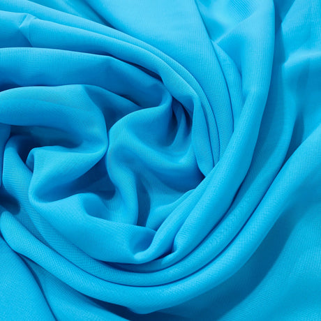 1 Yard Lightweight Sheer Chiffon Fabric Rose Powder, 60" Wide, Ideal for Bridal & Formal Dresses