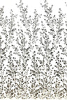 1 Yard Elegant Beaded Corded Bridal Lace Fabric Embroidered on Premium Mesh 51