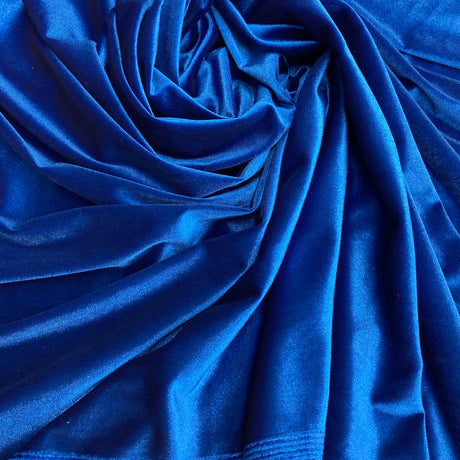 1 Yard Red Stretch Velvet Fabric Soft Plush Luxurious Material for Apparel and Costumes 60 Inch Width