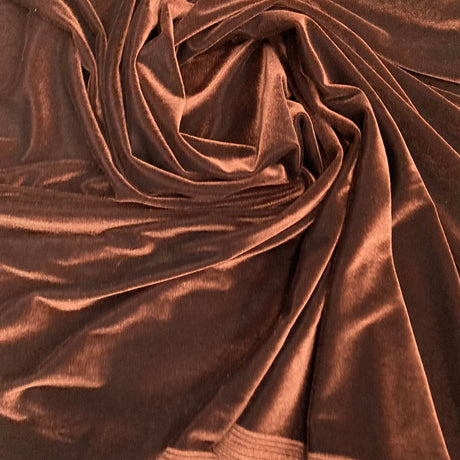 1 Yard Red Stretch Velvet Fabric Soft Plush Luxurious Material for Apparel and Costumes 60 Inch Width