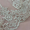 1 Yard Corded Lace Trim 6" Wide 100% Polyester Net Mesh for Gowns & Costumes