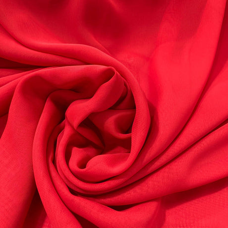 1 Yard Lightweight Sheer Chiffon Fabric Rose Powder, 60" Wide, Ideal for Bridal & Formal Dresses