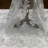 1 Yard Corded Bridal Lace Fabric Embroidered on 100% Polyester Net Mesh 54" Width