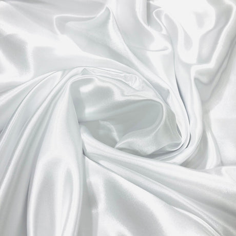 1 Yard Aqua Blue Charmeuse Medium Satin Lining Fabric 60 Inch Width