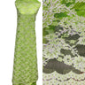 1 Yard Corded Bridal Lace Fabric Embroidered on Net Mesh 54" Width
