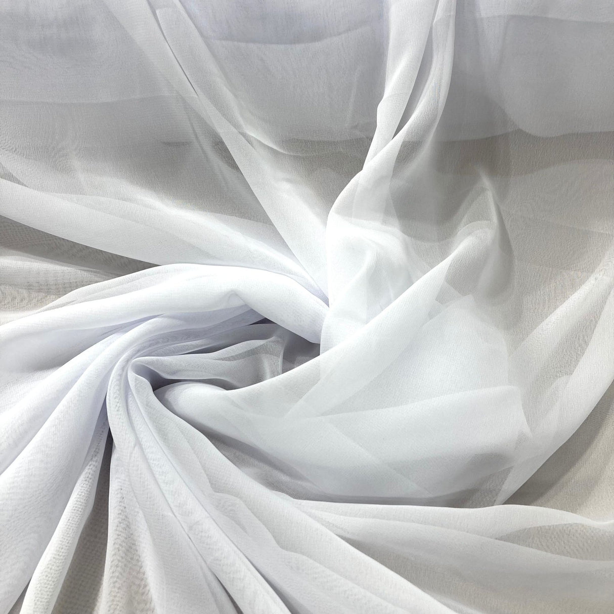 1 Yard Lightweight Sheer Chiffon Fabric Rose Powder, 60" Wide, Ideal for Bridal & Formal Dresses