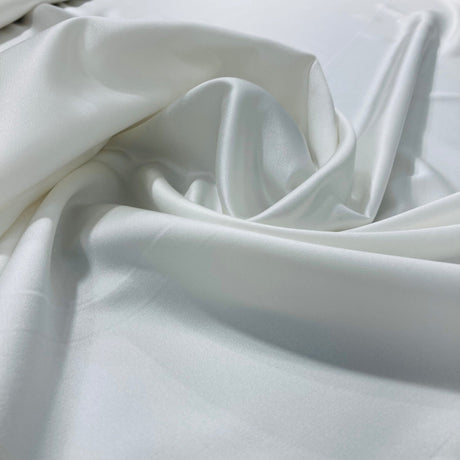 1 Yard Black Satin Bridal Fabric Smooth Luxurious Soft Material for Wedding Dresses 60 Inch Width