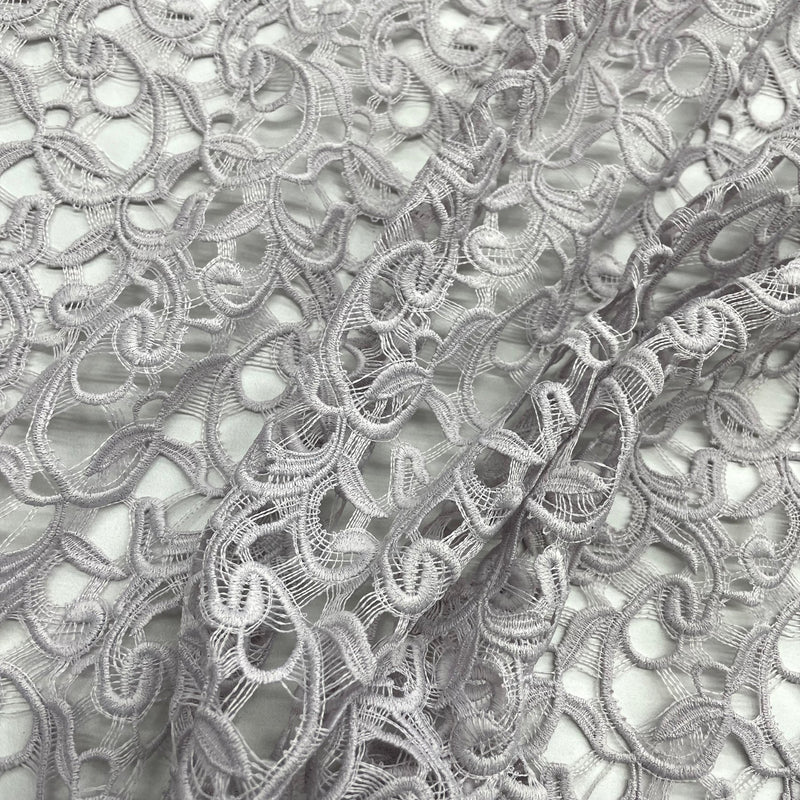 1 Yard Blush Lace Fabric Embroidered on Percent Polyester Net Mesh Soft Lightweight 55 Inch Width