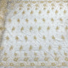 1 Yard Turquoise Corded Bridal Lace Fabric Embroidered Polyester Net Mesh 54 Inch Width