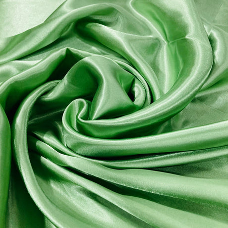 1 Yard Aqua Blue Charmeuse Medium Satin Lining Fabric 60 Inch Width