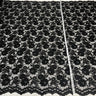 1 Yard Luxurious Corded Bridal Lace Fabric Embroidered on Polyester Net Mesh 49" Width