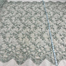 1 Yard Stunning Beaded 3D Floral Lace Fabric Embroidered on Premium Mesh 52