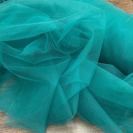 1 Yard White Stretch Nylon Net Mesh Fabric Durable Lightweight Soft Material 60 Inch Width