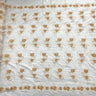 1 Yard Corded Bridal Lace Fabric Embroidered Net Mesh Sage Pink 53" Width