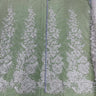 1 Yard Radiant Gold Beaded Lace Fabric Embroidered on Polyester Net Mesh 52 inch Width