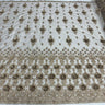 1 Yard Luxurious Beaded Rhinestone 3D Floral Lace Fabric Embroidered Mesh 54