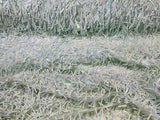 Swords Design Iridescent Sequins Polyester Fabric - Iridescent Sequin Mesh, 52" Width (1 Yard)