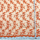 Beaded Lace Fabric on Polyester Net Mesh