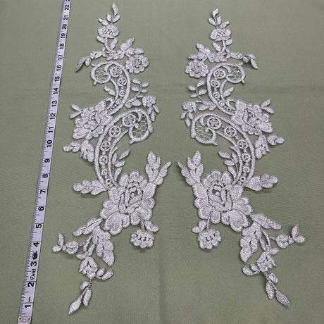 Corded Floral Applique Embellishment