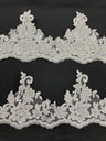 Beaded Corded Floral Lace Trim