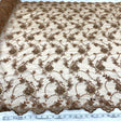 Beaded Corded Bridal Lace Fabric