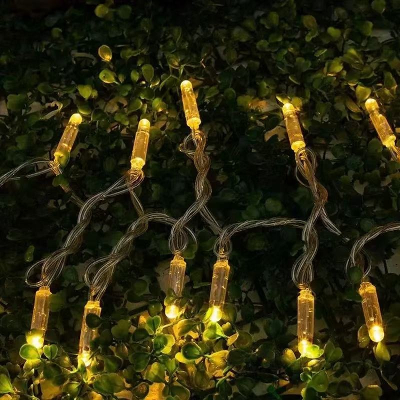 USB LED Curtain String Lights 8 Modes Christmas Window Decor