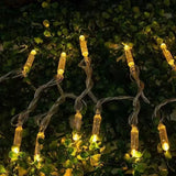 USB LED Curtain String Lights 8 Modes Christmas Window Decor