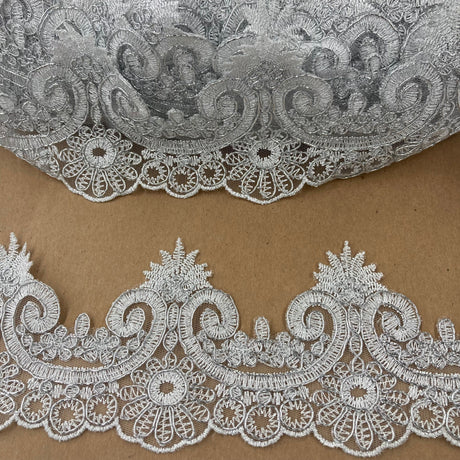 Embroidered Corded Lace Trimming