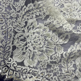 Beaded Chantilly Lace Off White