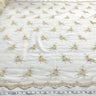 Beaded Lace Fabric Antique Gold