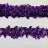 Beaded Corded Lace Trim 1.5"