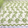 Beaded Corded Bridal Lace Fabric 52" Peach Lime Green