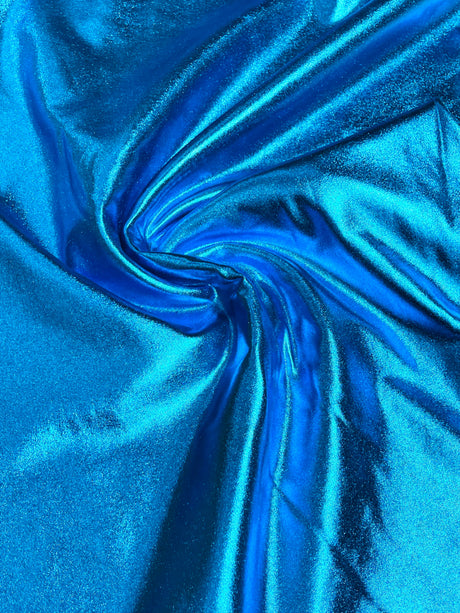 Metallic Foil Lame Spandex Fabric - Metallic Finish, 54" Width (1 Yard)
