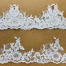 Beaded Corded Lace Trimming 4"