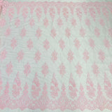 Beaded Corded Lace Fabric 52" Wide