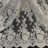 Beaded Corded Bridal Lace Fabric