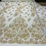 Beaded Lace Embroidered Mesh Gold Silver